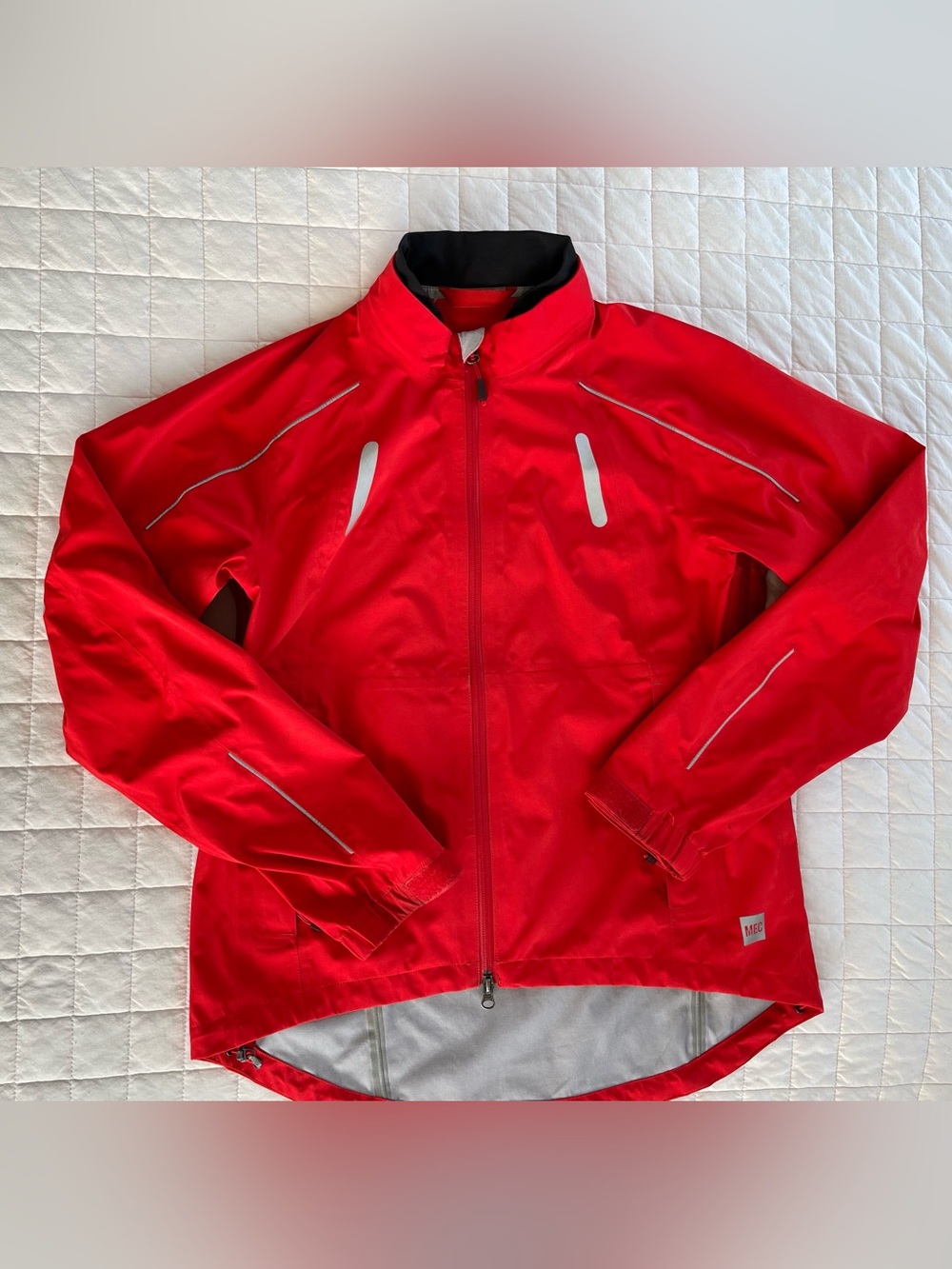 MEC Women's Red Jacket with Silver Accents